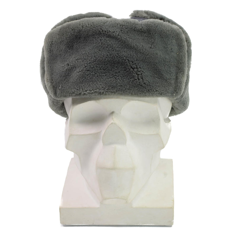 Oryginalny Oficer armii Wschodnich Niemiec Winter Hat Zimna pogoda Ushanka Faux Fur New