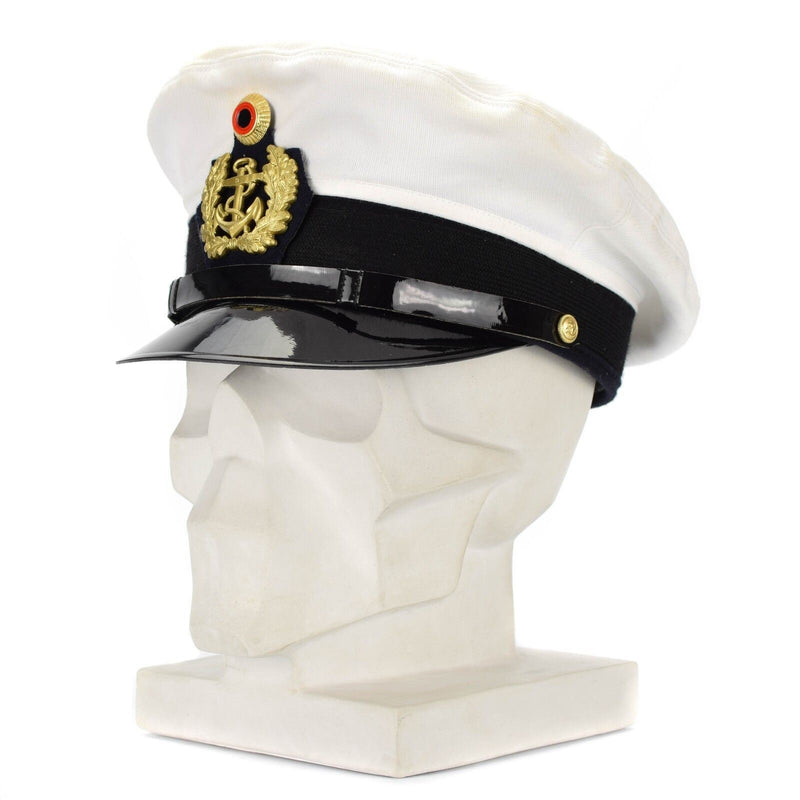 Oryginalne oficerowie armii niemieckiej BW Marines Cap Visor Fewe Peaked Hat Navy Naval