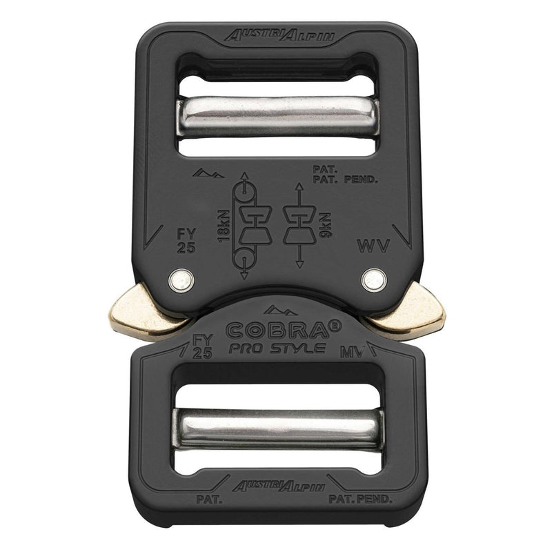 Kobra w stylu Cobra Pro Burek 25 mm Szybkie wydawanie ciężkie aluminiowe czarne