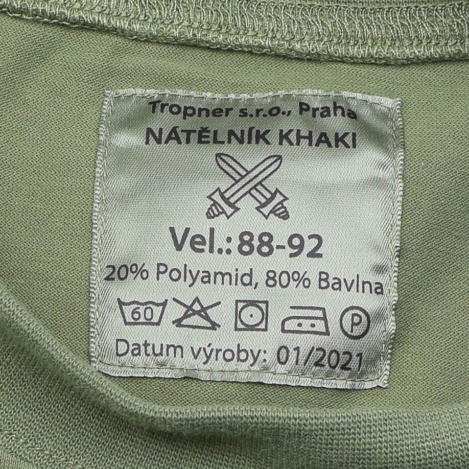 Czeska koszula wojskowa Bieliwa z oliwek z długim rękawem