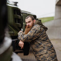 Oryginalny turecki wojskowy parka w kamuflażu cyfrowym z podszewką, wytrzymałą taktyczną ripstop