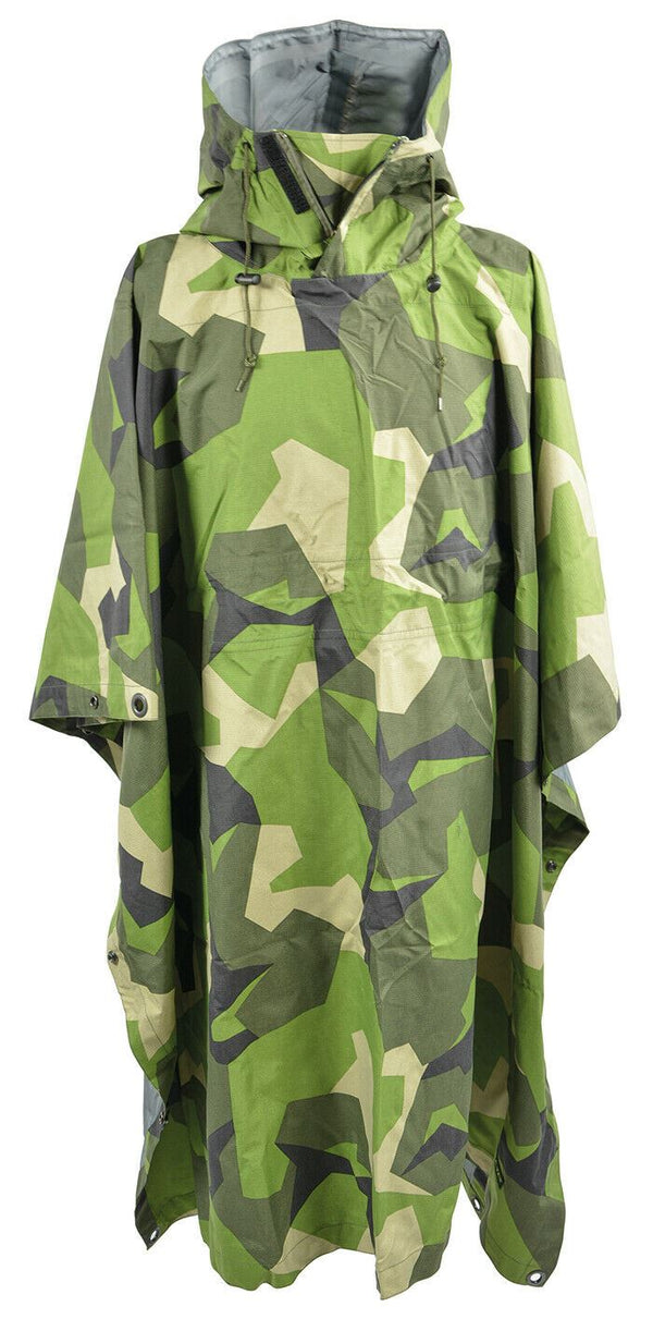 Ale-Tex 3-warstwowy armia Wodoodporny deszcz Poncho Cape PTF Membrane M90 ​​Camo