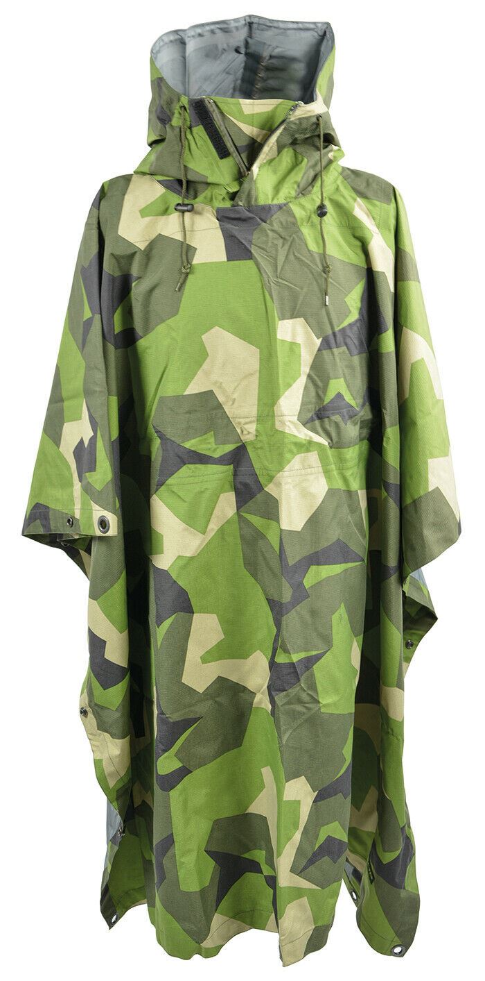Ale-Tex 3-warstwowy armia Wodoodporny deszcz Poncho Cape PTF Membrane M90 ​​Camo