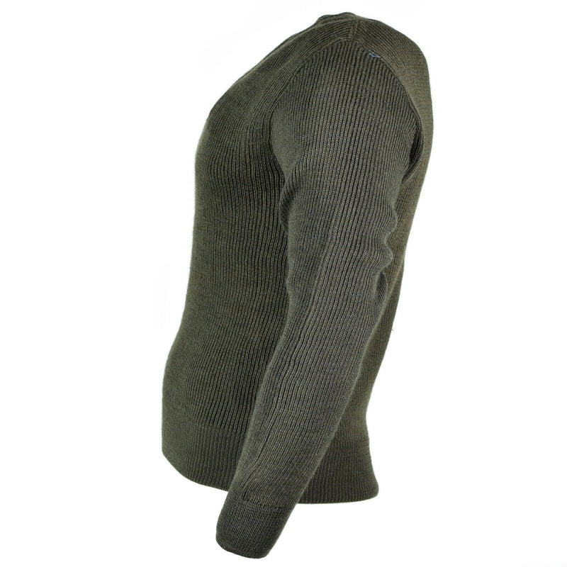 Oryginalny francuski sweter pullover jumper chlorofibre wełna w wełnę