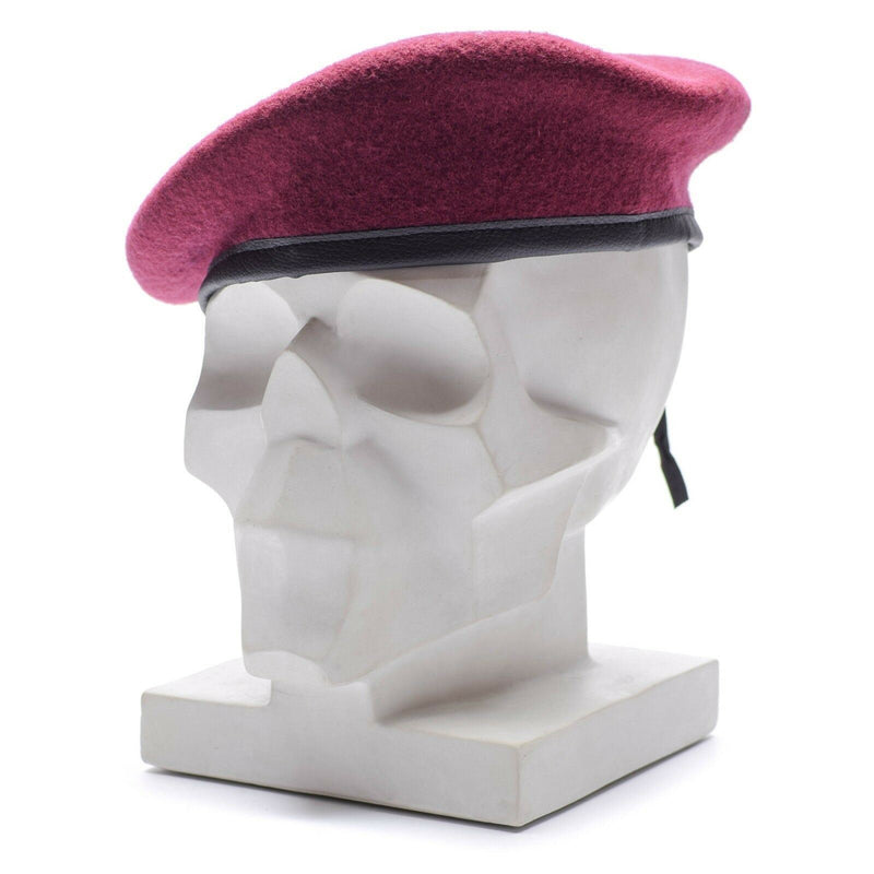 Oryginalny armia niemieckiej Burgundii Wine Beret Command Command Cap Wełna Nowa Jakość