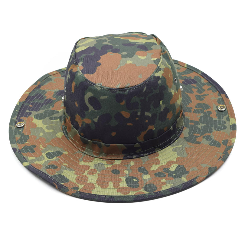 Marka MFH Wojskowa kapelusz buszowy flecklecktarn wiader Panama Jungle Summer Cap