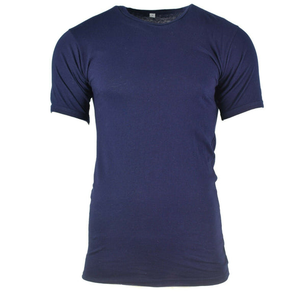 Oryginalna t-shirt armii włoskiej marynarki wojennej niebieska bawełniana koszula krótkie rękawy wojskowe nowe