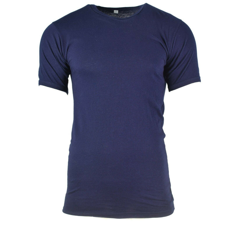 Oryginalna t-shirt armii włoskiej marynarki wojennej niebieska bawełniana koszula krótkie rękawy wojskowe nowe