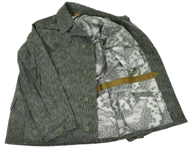 Oryginalny czeski armia wojskowa M60 Field Jacket Parma Rain Drop Camuflage