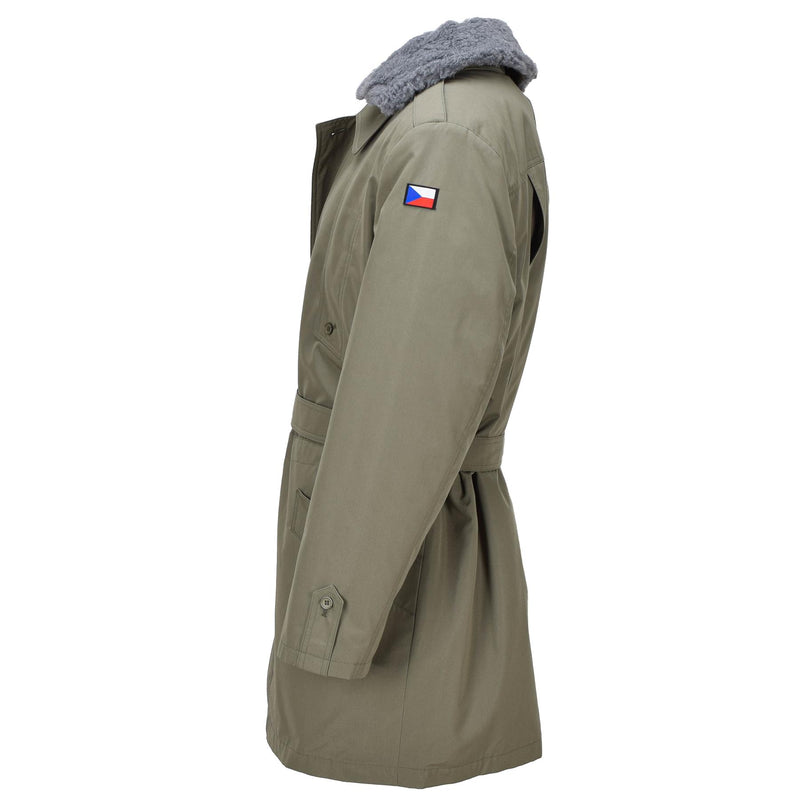 Oryginalny czeski armia pola parka m85 emisja oliwna kurtka zimowa w podszewce nowa