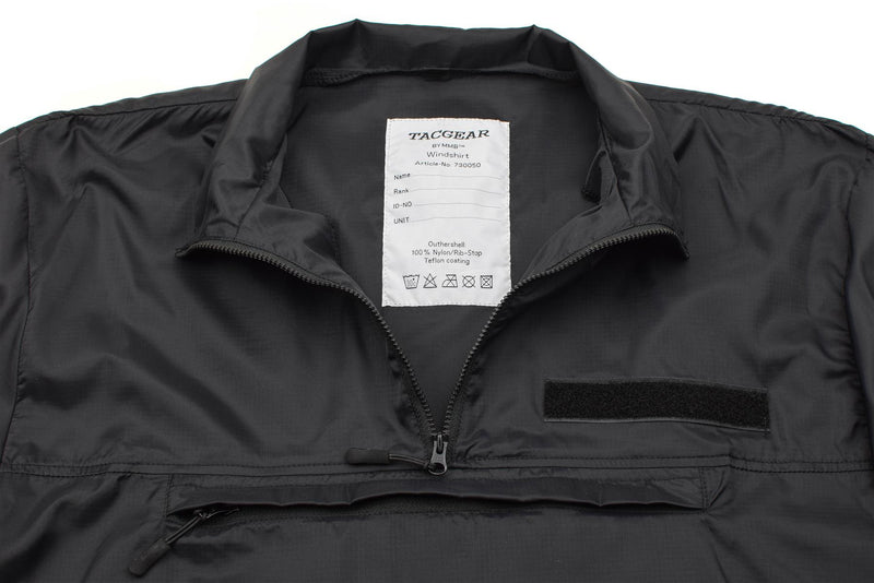 Tacgear Brand koszulka wiatrowa czarny lekki kemping turystyka na świeżym powietrzu Ripstop Smock