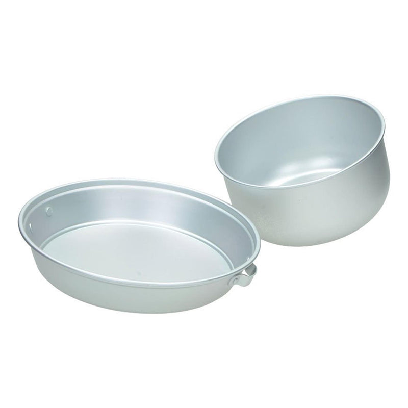 MIL-TEC Camping Set Zestaw naczynia naczynia naczynia kuchennego Alkohol Burner Aluminium Pot.