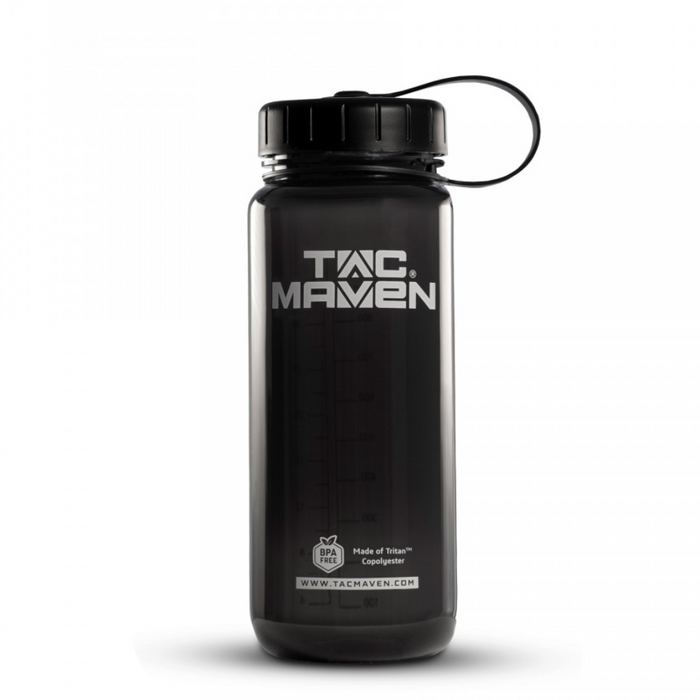 TAC MAVEN Norman Tritan Butelka na wodę 650 ml niezawierająca BPA, przeznaczona do użytku na zewnątrz, czarna