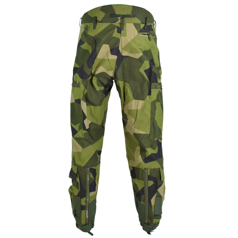 Oryginalne szwedzkie spodnie termiczne cysterny M90 Splinter Camouflage BDU spodnie nowe