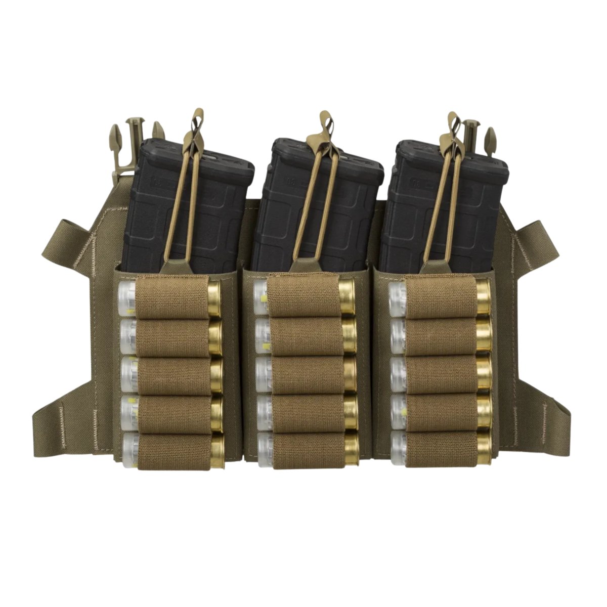 Szkieletowa ładownica na magazynki Direct Action z klapką na amunicję w kolorze Woodland Camo