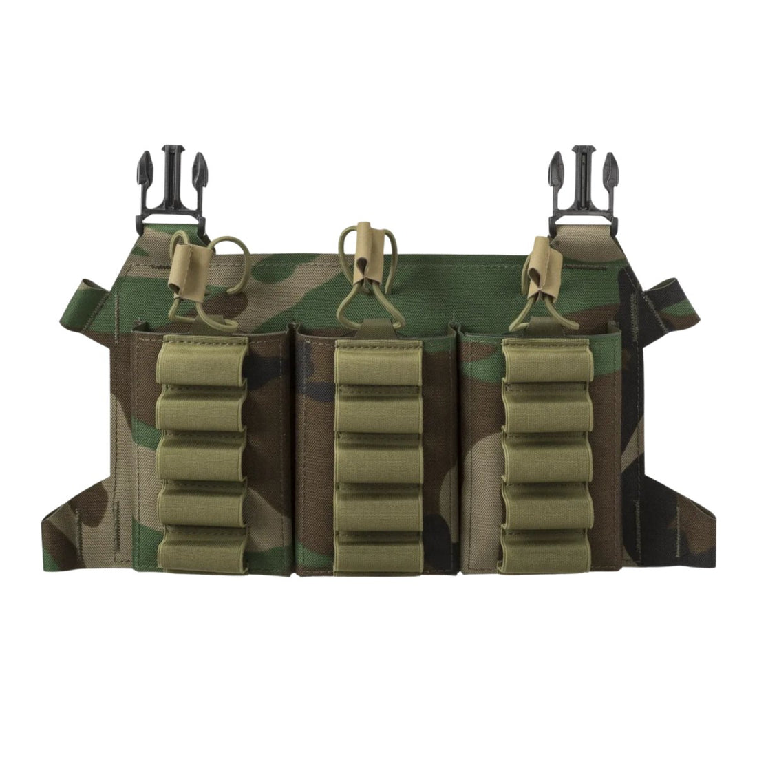 Szkieletowa ładownica na magazynki Direct Action z klapką na amunicję w kolorze Woodland Camo