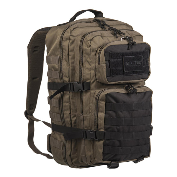 Mil-Tec U.S. Assault Ranger Plecak Olive Black 20L Trekking Trekking Daypack