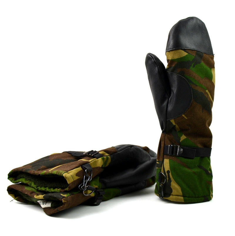 Oryginalna armia holenderska DPM Woodland Camo Mittens. Holenderskie rękawiczki wojskowe