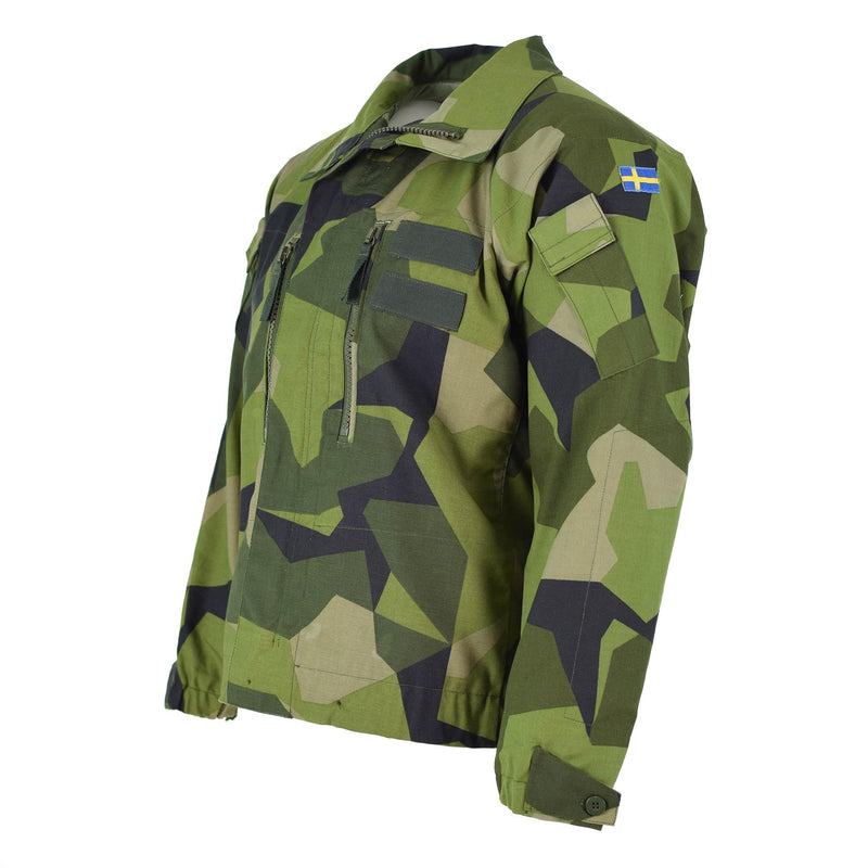 Oryginalna szwedzka armia m90 m90 Splinter Camouflage Field Cystat Tankowiec Nowy