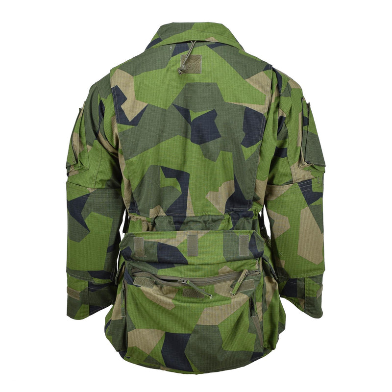 Tacgear marka styl wojskowy Ripstop Commando Smock Jacket Splinter Camo Fullzip