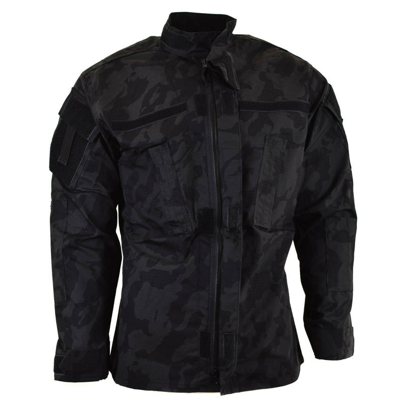 Marka armii wojskowy kurtka bojowa Acu Ripstop Night Camo Field Mundur