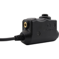 Adapter Earmor M51-MID PTT Zestaw słuchawkowy Midland Radio Przewodowy sprzęt taktyczny Czarny
