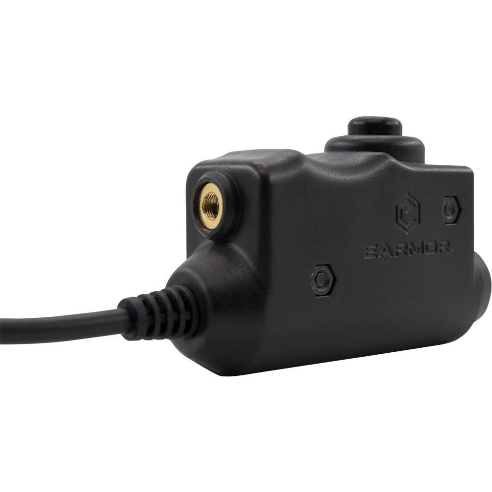 Adapter Earmor M51-MID PTT Zestaw słuchawkowy Midland Radio Przewodowy sprzęt taktyczny Czarny