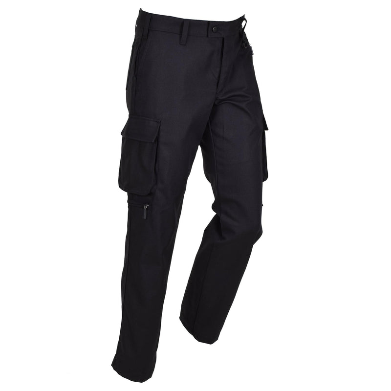 Oryginalne Danii Wojskowe Black Work Pants D-ring Spodnie silne trwałe nowe
