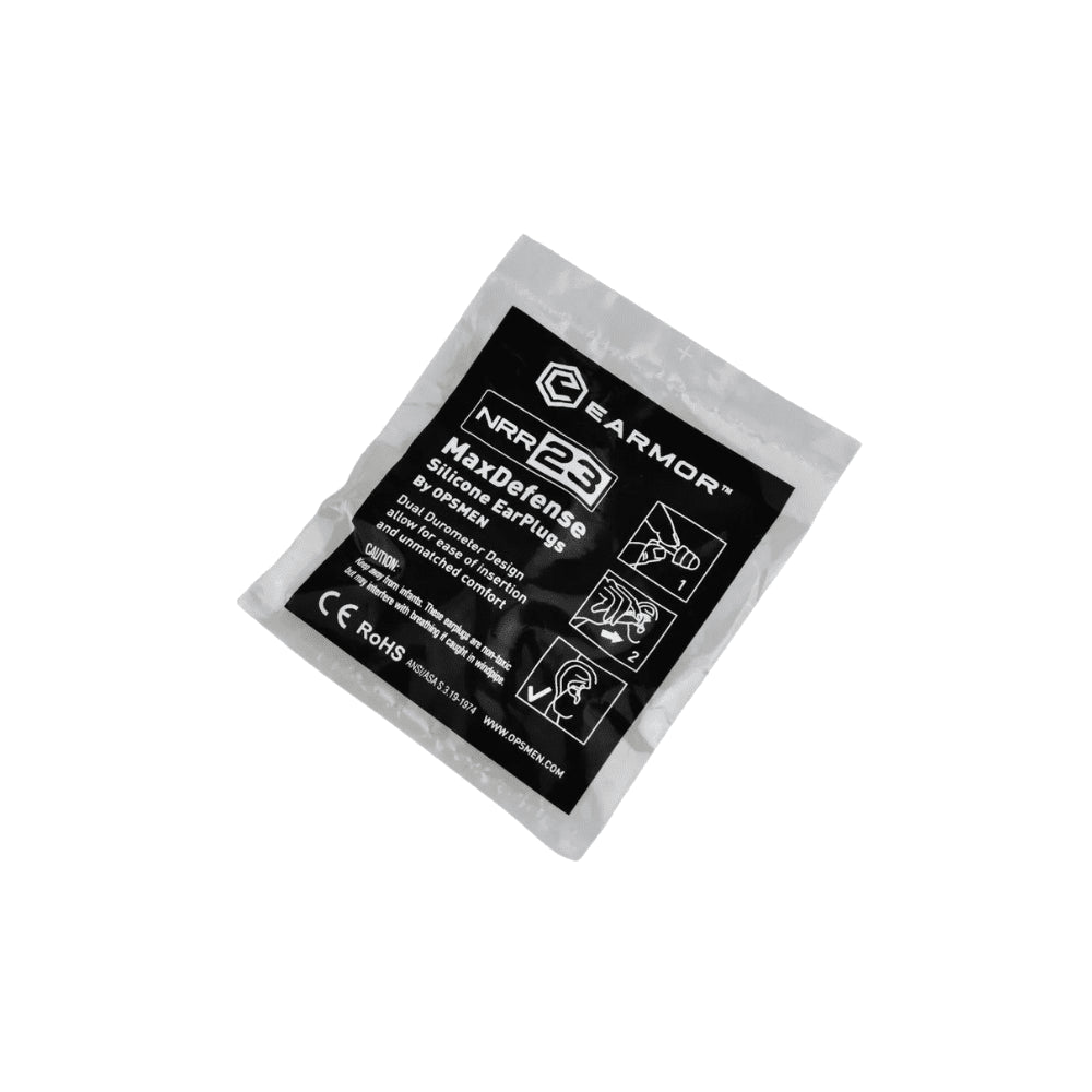 EARMOR M03 MaxDefense Silikonowe zatyczki do uszu wielokrotnego użytku NRR 23dB Zielone