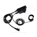 Adapter Earmor M52 PTT Midland 2-pinowy przewodowy taktyczny kabel do zestawu słuchawkowego, czarny