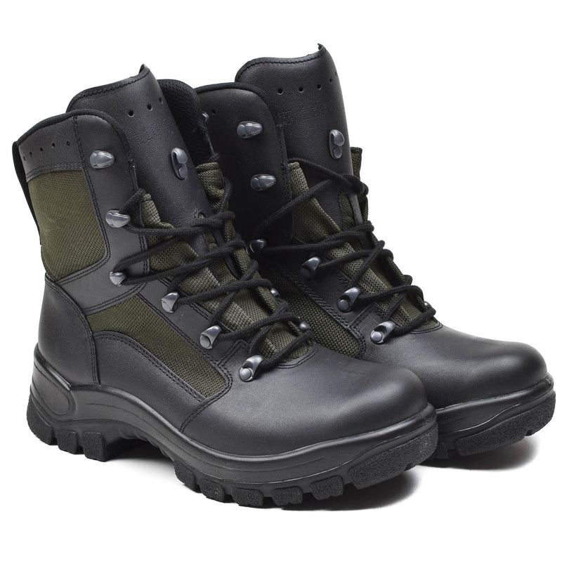 Oryginalne niemieckie buty walki wojskowe skórzane obuwie pola tekstylnego