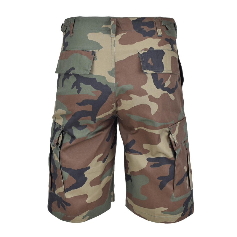 Mil-Tec marka wojskowa Woodland Camouflage Bermuda Cargo BDU KRÓTKI Army Army