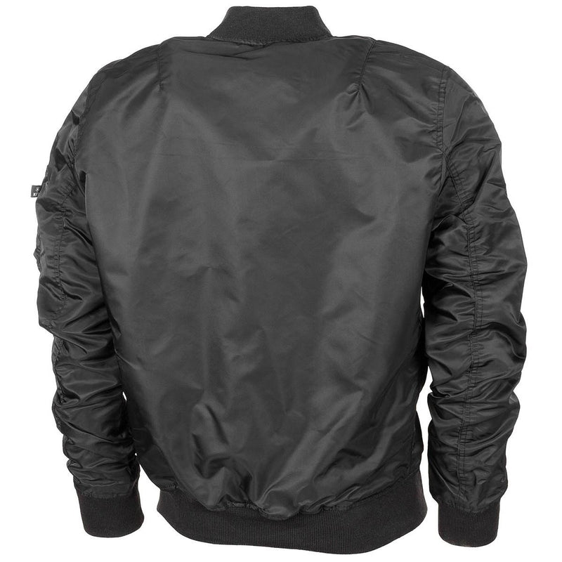 Kurtka w stylu wojskowym Airforces Crew Mundur Bomber MA1 WITRPOOF Black New
