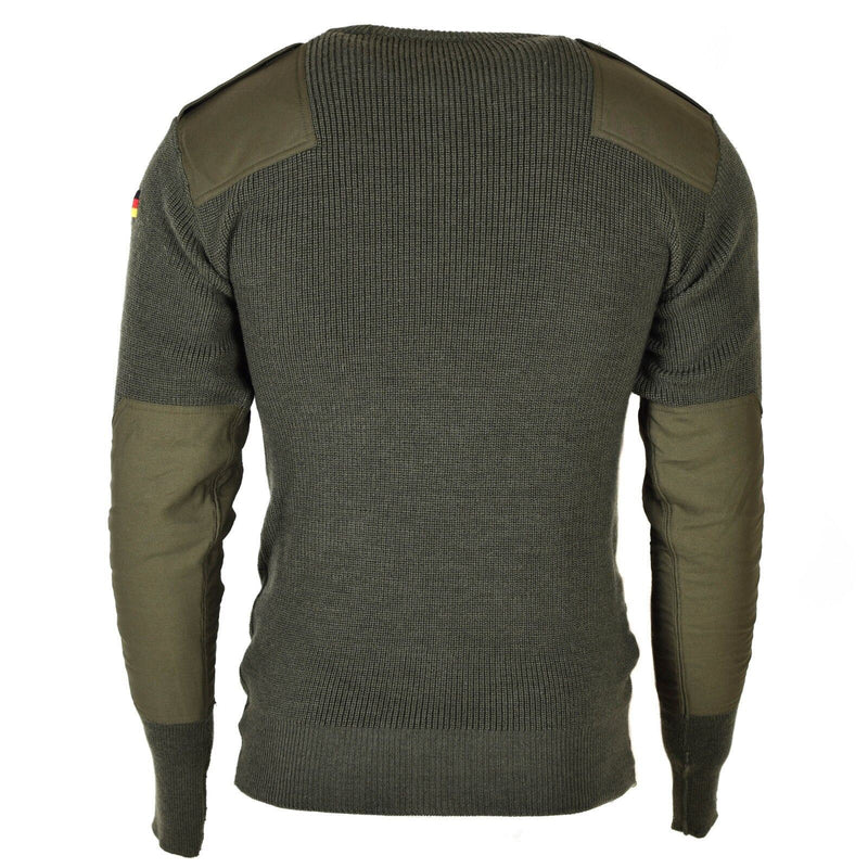 Oryginalny sweter komandosów niemieckich pullover green oliwkowy sweter wełniany nowy