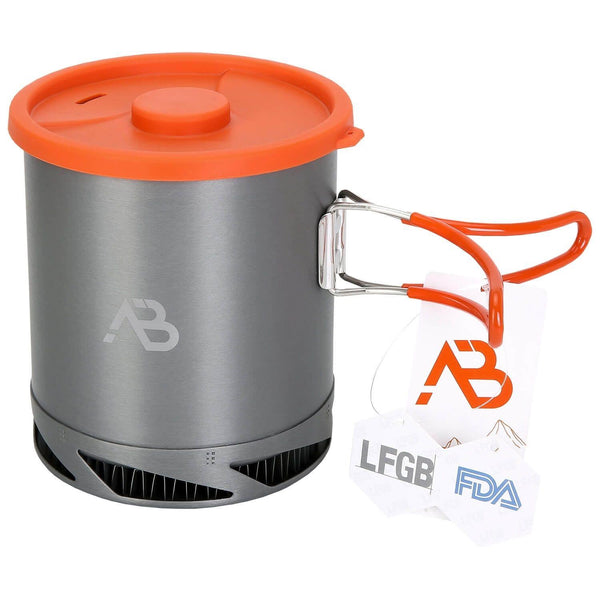 A.Blochl AB-X6 1 LITER POT Camping Treking Trekking Szybkie ogrzewanie aluminium szare nowe