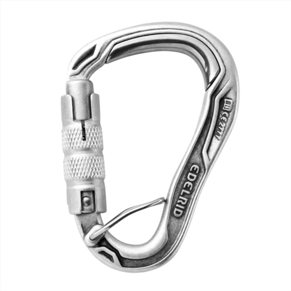 Edelrid HMS Kuloodporny potrójny karabinek FG Eco z blokadą śrubową o potrójnym działaniu