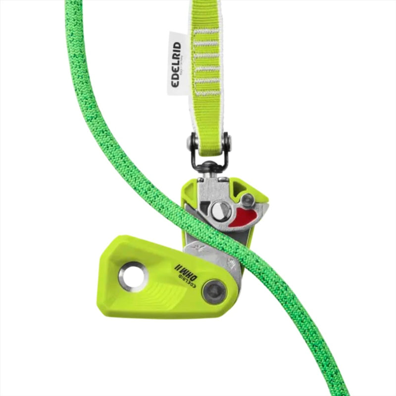 Edelrid Ohm wspomagane urządzenie do hamowania pomaga lżejsze asegederów zielone