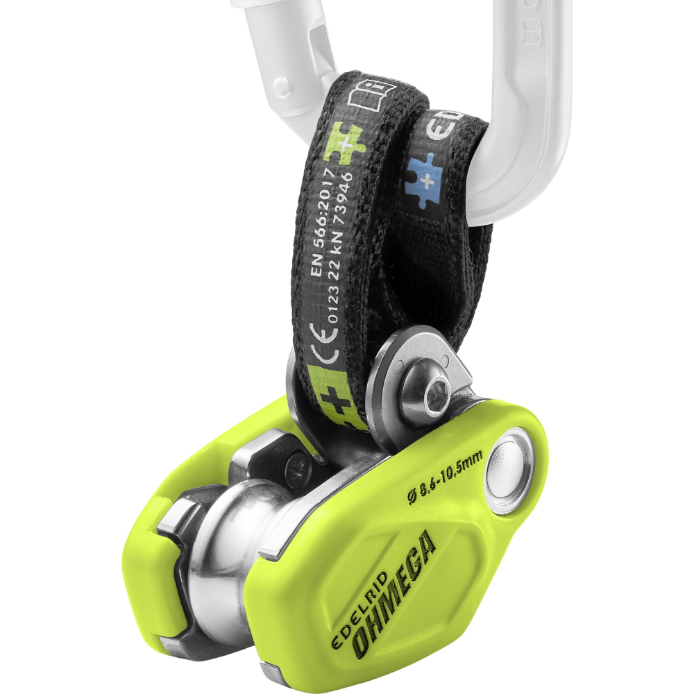 Edelrid Ohmega Asystent hamulca wspinaczkowego z bloczkiem 8,6–10,5 mm Oaza linowa