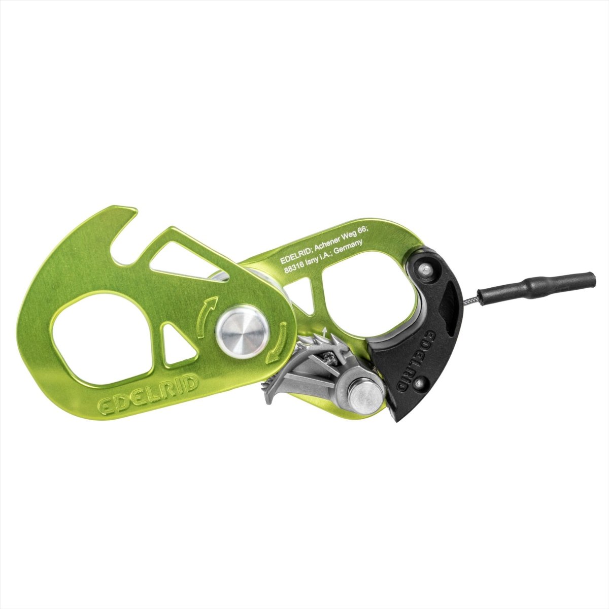 Kółko wspinaczkowe Edelrid SPOC Lekki aluminiowy sprzęt wspinaczkowy, żółty