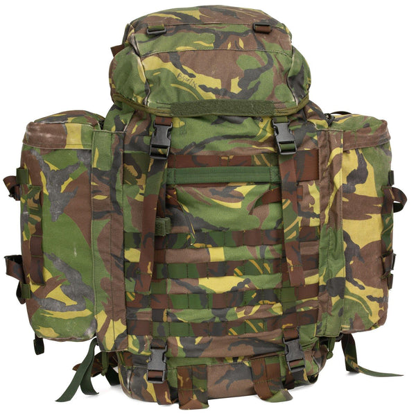 Oryginalny holenderski plecak armii armii DPM Woodland Combat 60L Taktyczny plecak