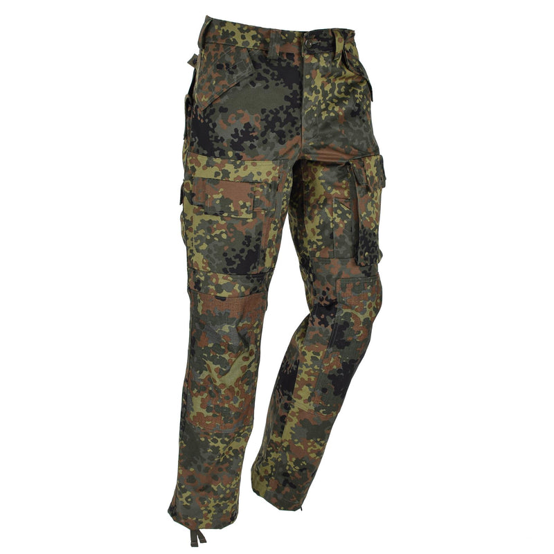 Leo Kohler Army Combat Pants Pants Flecktarn Camo Forced Cargo Field Spoders