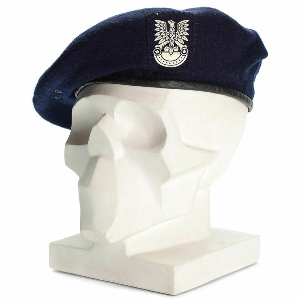 Prawdziwy polski armia wojskowa morska marines beret blue beret wojskowy kapelusz wojskowy