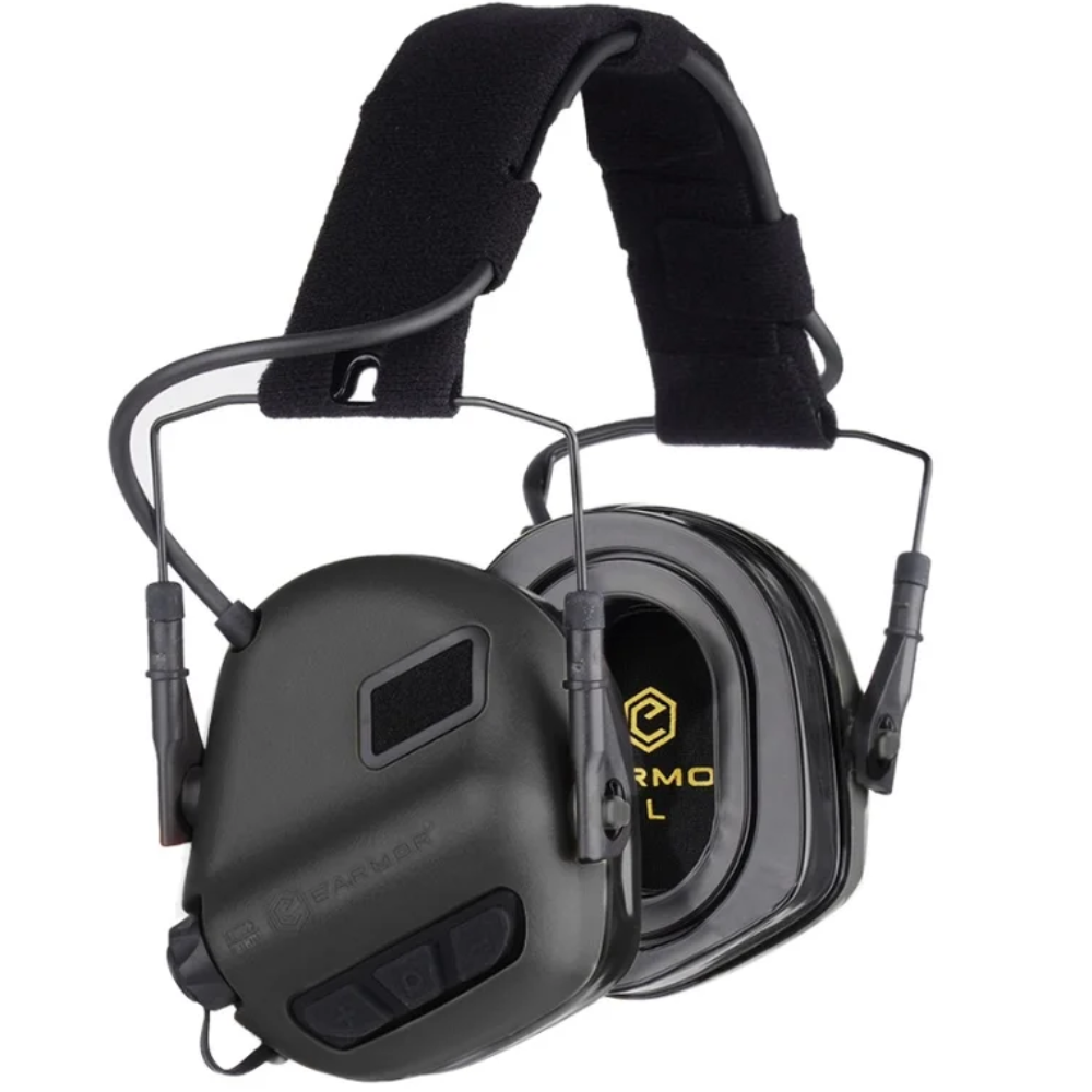 Elektroniczne nauszniki EARMOR M31 Plus Taktyczne Outdoor Czarne