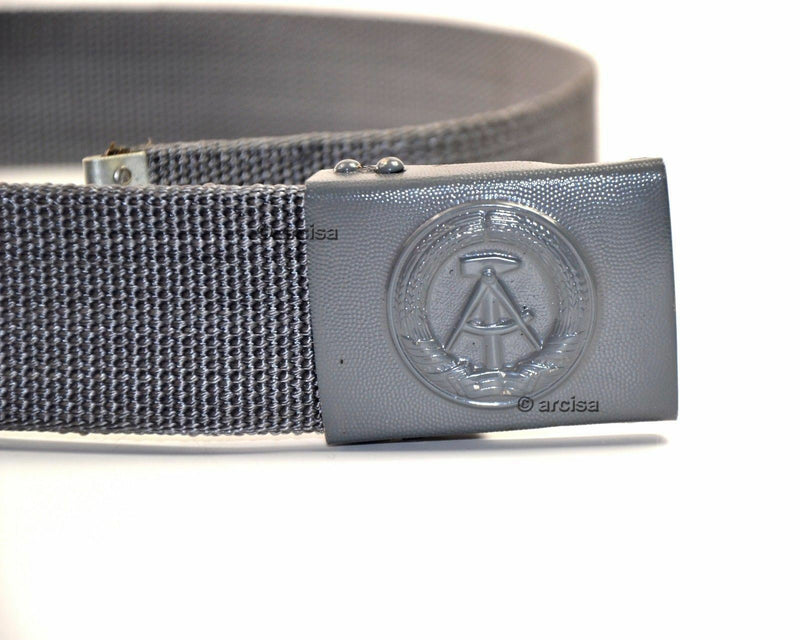 Oryginalne NVA Wschodnia Armia Niemiec Grey Belt Wojskowy BW Press Press Spoders Nowe