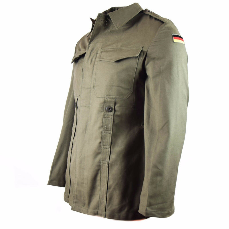 Oryginalna niemiecka kurtka armii Moleskin. Vintage BW Army Field Olive Crea