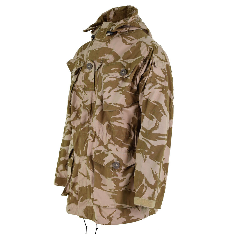 Prawdziwy brytyjska armia Parkana DPM Desert Camo Smock Windproof Jacket Wojskowy numer wojskowy