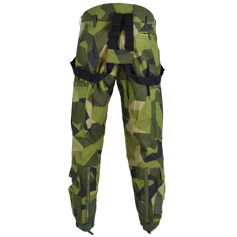 Oryginalne szwedzkie spodnie termiczne cysterny M90 Splinter Camouflage BDU spodnie nowe