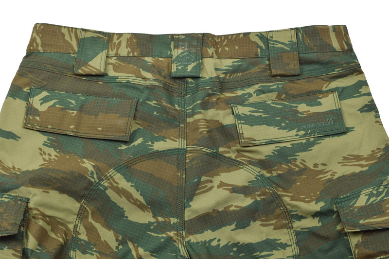 Pentagon Ranger 2.0 Style wojskowe spodnie jaszczurka z kamuflażami wzmocnionymi spodniami ripstop