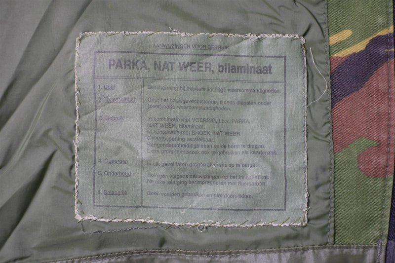 Oryginalna holenderska kurtka armii walka dpm goretex Waterproof Camoflage SUDRPLUS PARKA
