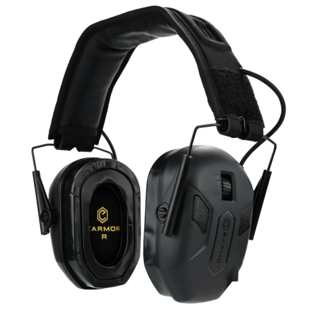 Elektroniczne ochronniki słuchu EARMOR M300X 24dB NRR Taktyczne Outdoor Czarne